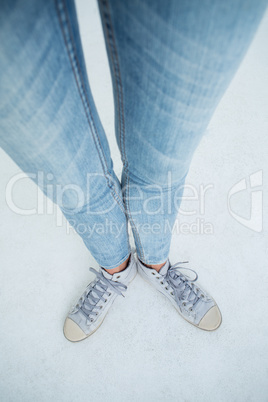 Woman wearing trainers Woman wearing trainers