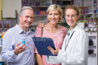 Pharmacist smiling at camera