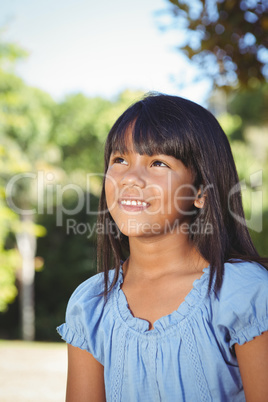 Cute little girl in the park