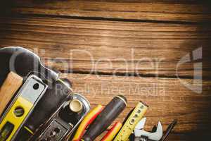 DIY tools laid out on table