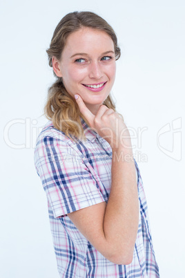 Thoughtful pretty hipster Thoughtful pretty hipster