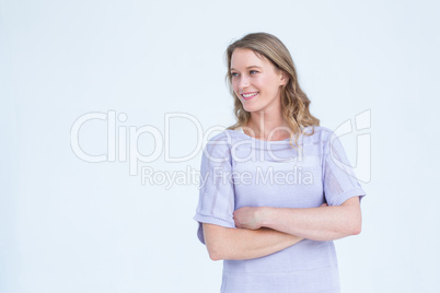 Woman standing with arms crossed