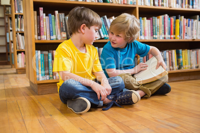 Pupils reading book