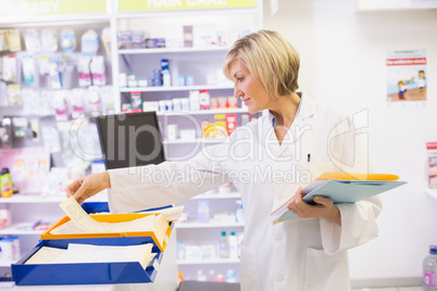 Pharmacist files documents