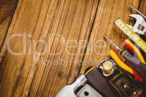 DIY tools laid out on table