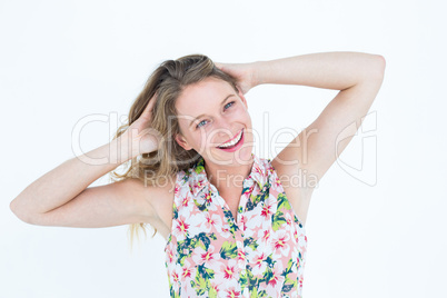 Smiling woman looking at camera