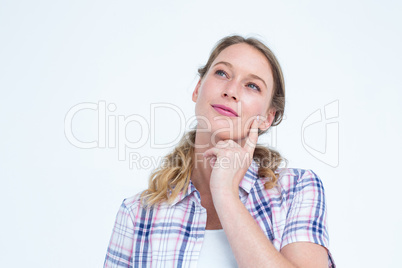 Thoughtful pretty hipster Thoughtful pretty hipster