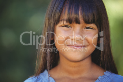 Cute little girl in the park