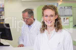 Pharmacist smiling at camera