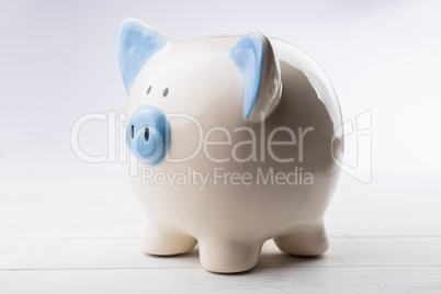 Blue and white piggy bank Blue and white piggy bank