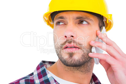 Repairman on the phone