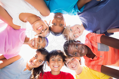 Pupils standing in a circle