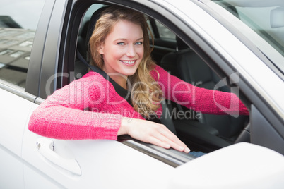 Young woman smiling at camera