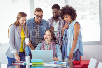 Fashion students working as a team