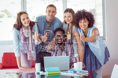 Fashion students working as a team