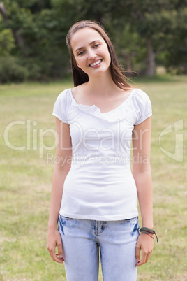 Young woman smiling at camera