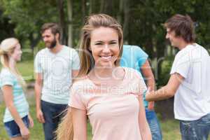 Young friends in the park