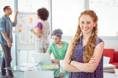 Fashion students working as a team