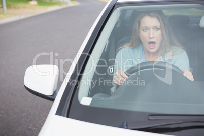 Surprised young woman