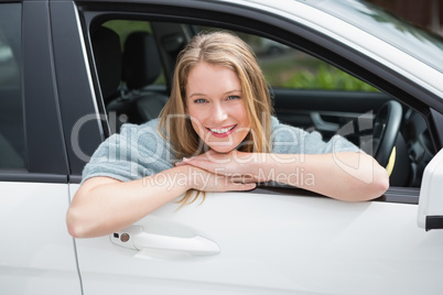 Young woman smiling at camera