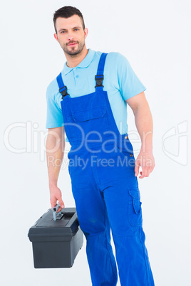 Repairman with toolbox
