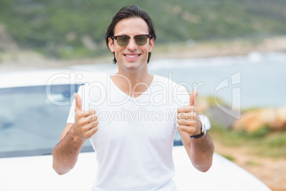 Man smiling at camera Man smiling at camera