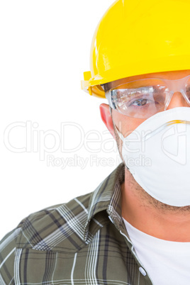 Handyman wearing protective work wear
