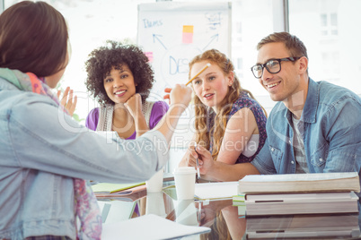 Fashion students working as a team