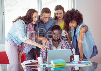 Fashion students working as a team