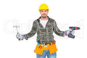 handyman wearing tool belt