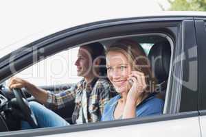 Couple on a road trip