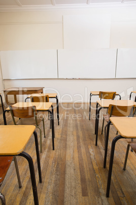 Empty classroom