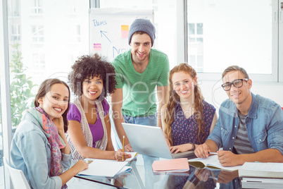 Fashion students working as a team