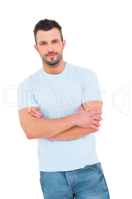 Handsome man with arms crossed Handsome man with arms crossed