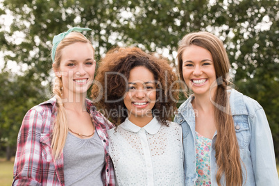 Happy friends in the park