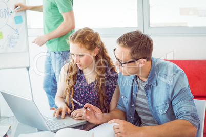 Fashion students working as a team