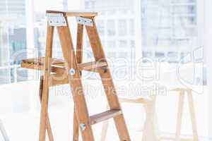 Step ladder in bright office