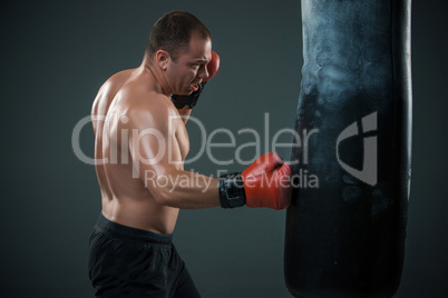 Young Boxer boxing