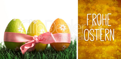 Composite image of frohe ostern