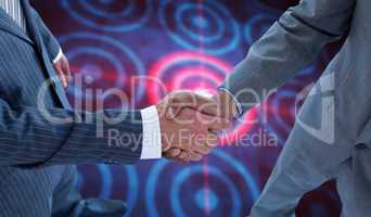Composite image of handshake