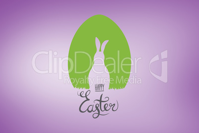 Composite image of happy easter graphic