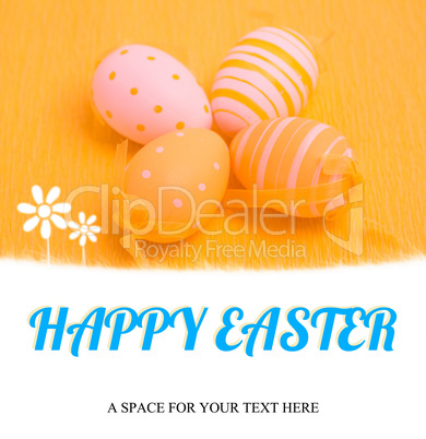 Composite image of happy easter