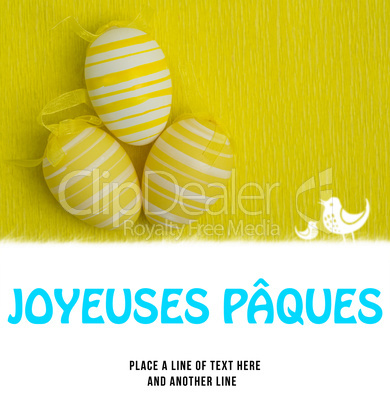 Composite image of joyeuses paques