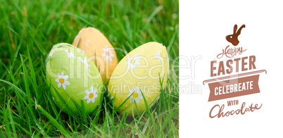 Composite image of happy easter graphic