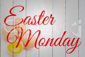 Composite image of easter monday
