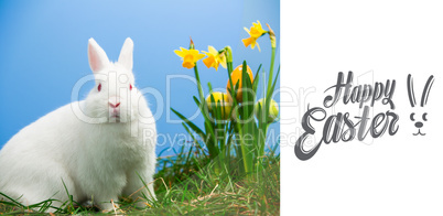 Composite image of happy easter