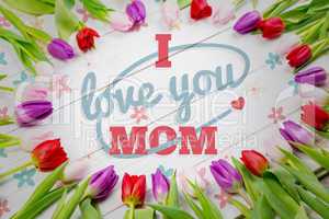 Composite image of mothers day greeting