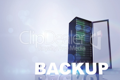 Composite image of backup