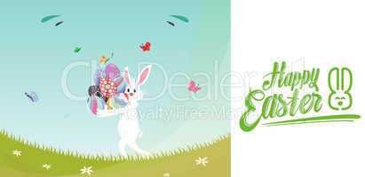 Composite image of happy easter