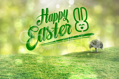 Composite image of happy easter